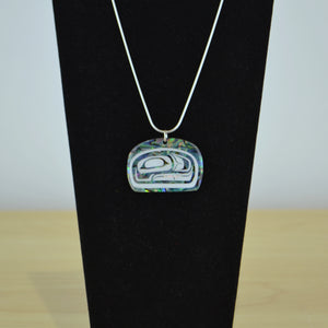 Abalone Trout Head Necklace