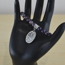 Load image into Gallery viewer, Amethyst Bracelet w/ Charm
