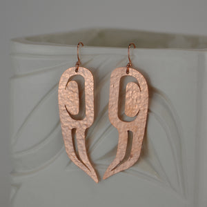 Copper Claw Earrings